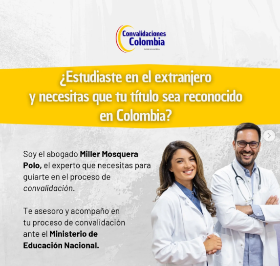 Dr. Miller Mosquera Polo, abogado especialista en convalidación de títulos